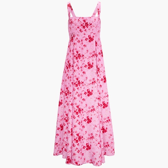 Hill House Home The Rowena Dress - Pink Sweet Peas Size XXSPink Sweet Peas / XXS - Picture 1 of 3